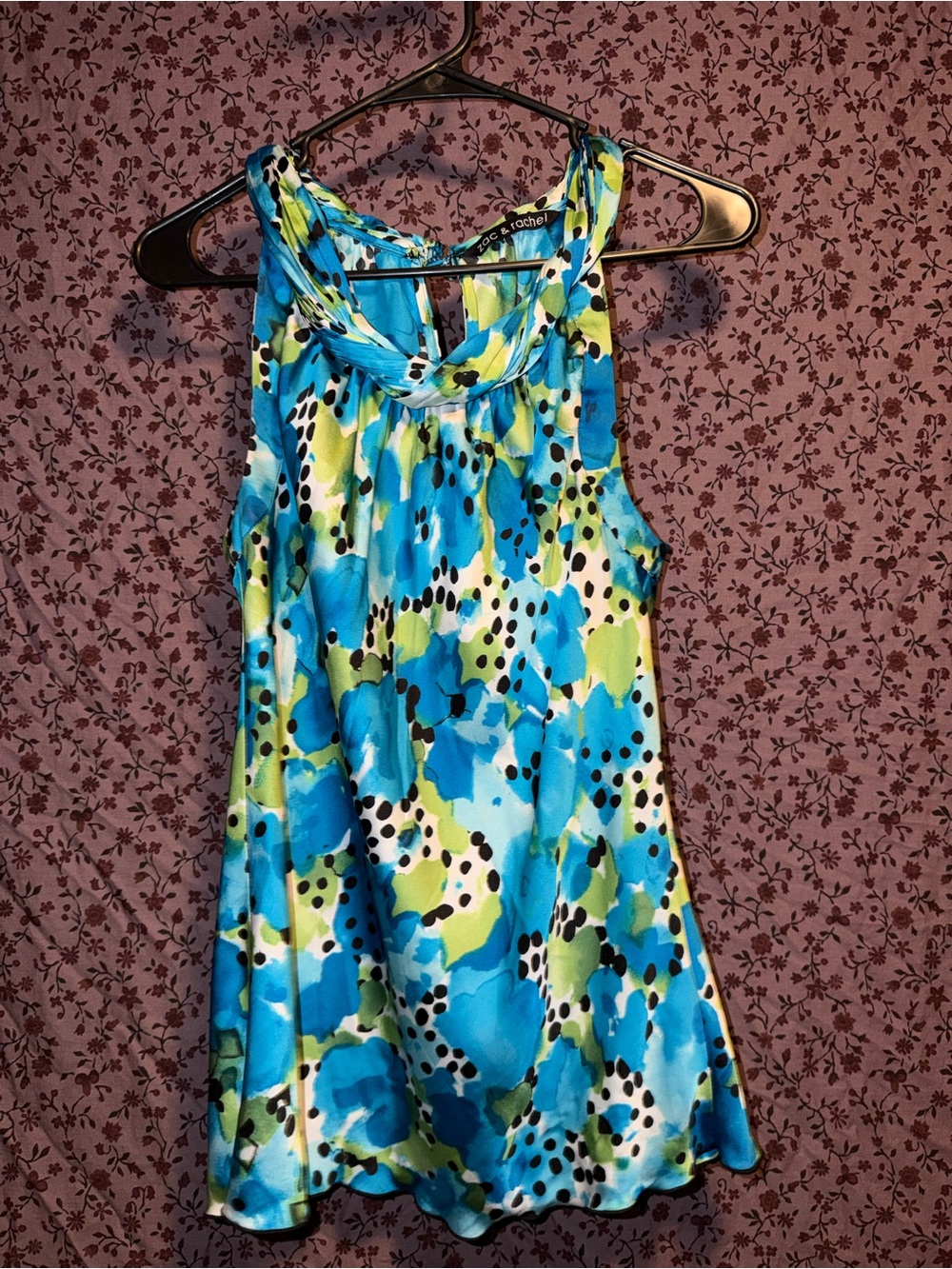 Abstract floral print top